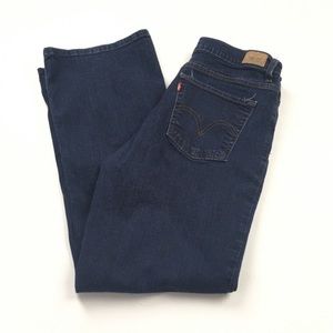 Levi’s 512 Slimming Bootcut Dark High Rise Jeans Women’s Sz‎ 14 Short